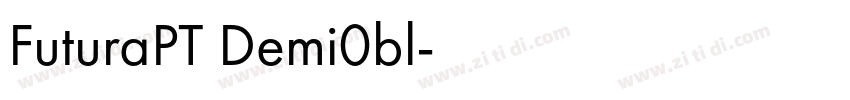 FuturaPT Demi0bl字体转换